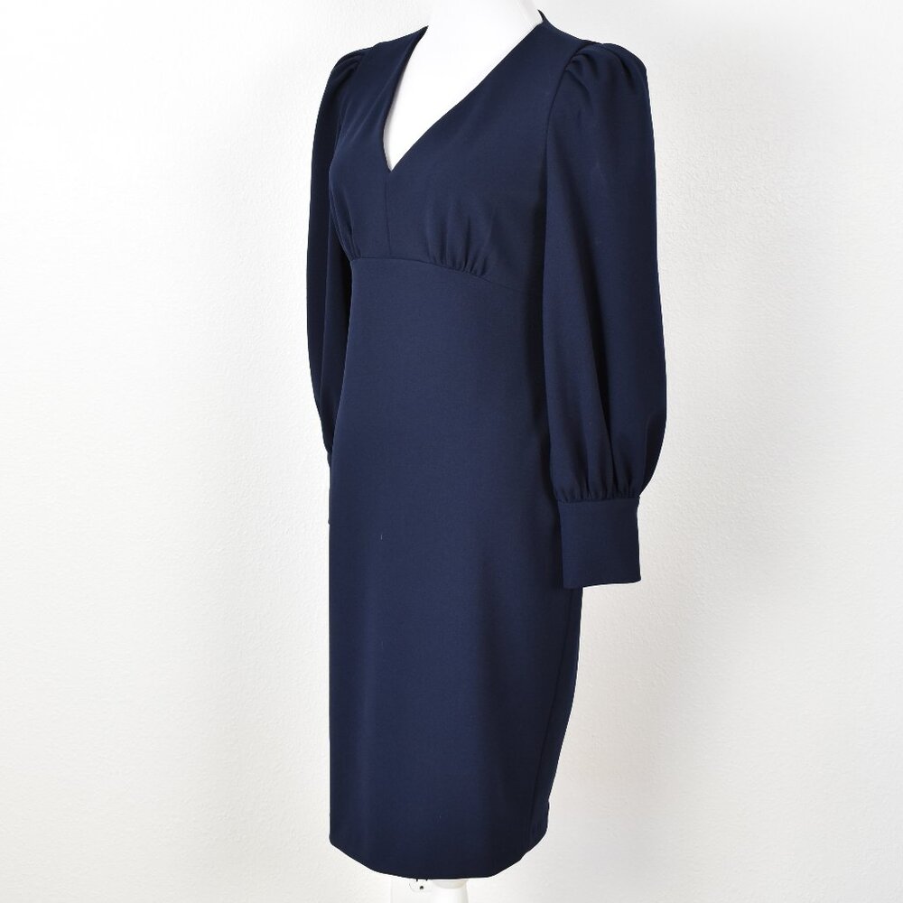 Calvin Klein Long Sleeve Sheath Dress Navy - 6 - Picture 5 of 10